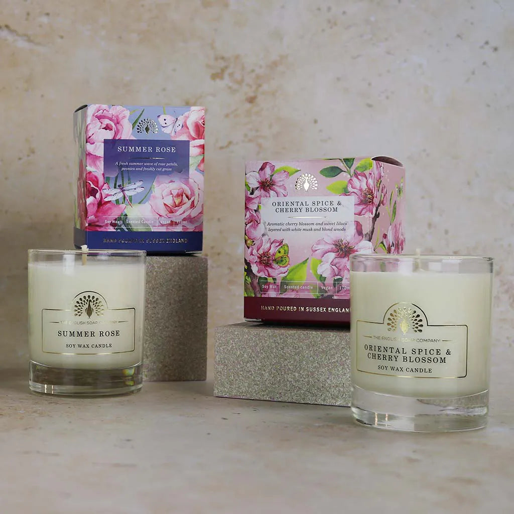 Lyxigt Doftljus ”Summer Rose” The English Soap Company 170 ml