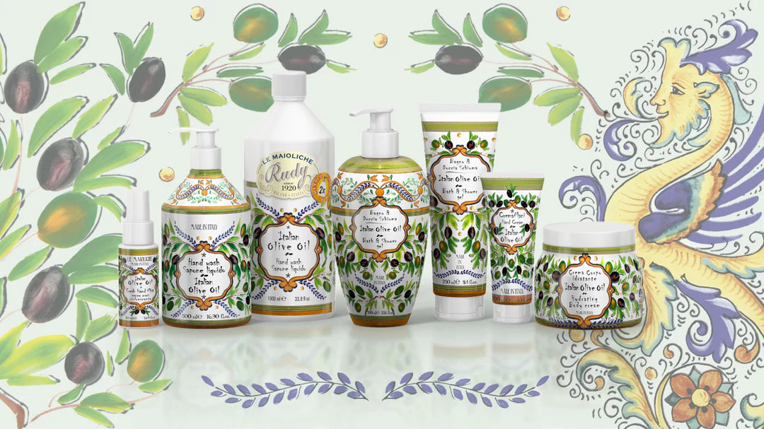 Bad & duschtvål Italian Olive Oil, Rudy Profumi 250ml med doft av Oliv