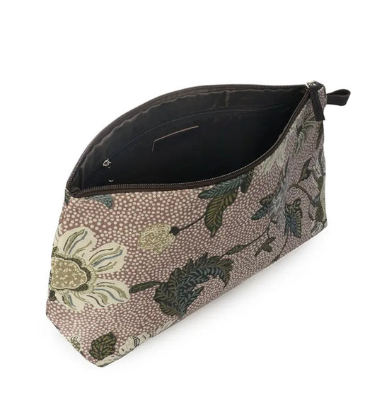 Sminkväska rosa Cosmetic Bag ”Flower Linen” (M), Ceannis