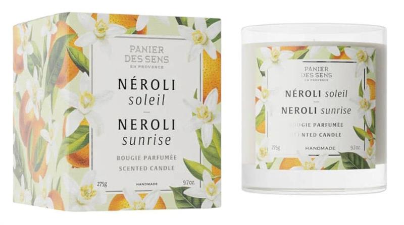 Exklusivt doftljus ”Neroli Sunrise” Panier Des Sens, 275g