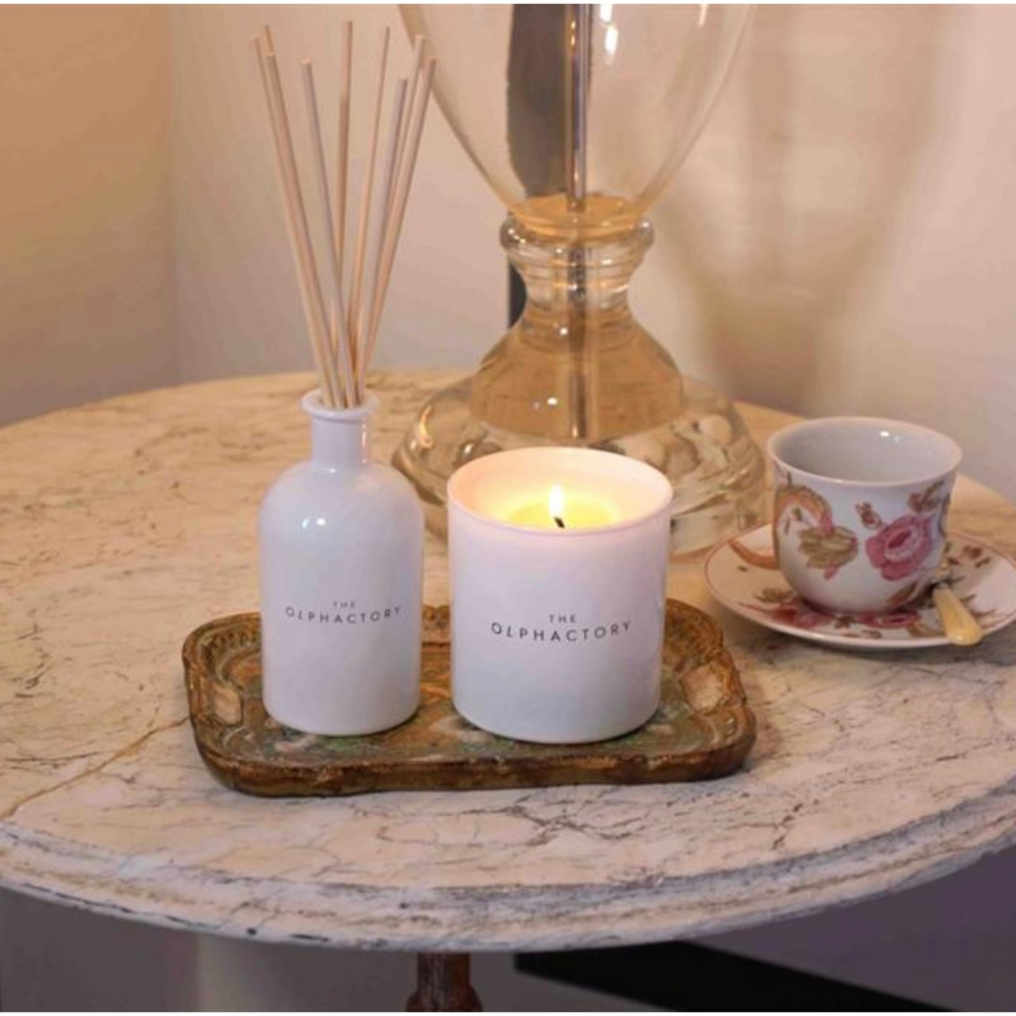 Lyxigt doftljus scented candle ceramic Philippa, The Olphactory 310 g