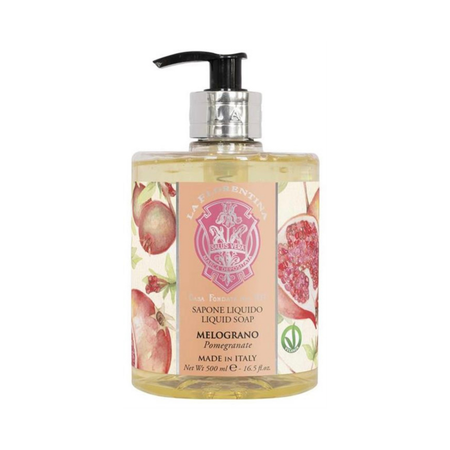 Flytande handtvål Granatäpple ”Pomegranate” La Florentina, 500ml