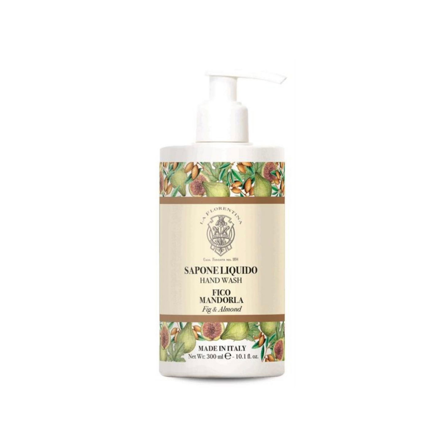 Flytande Handtvål Fikon & Mandel Liquid Soap Fig Almond La Florentina, 300ml