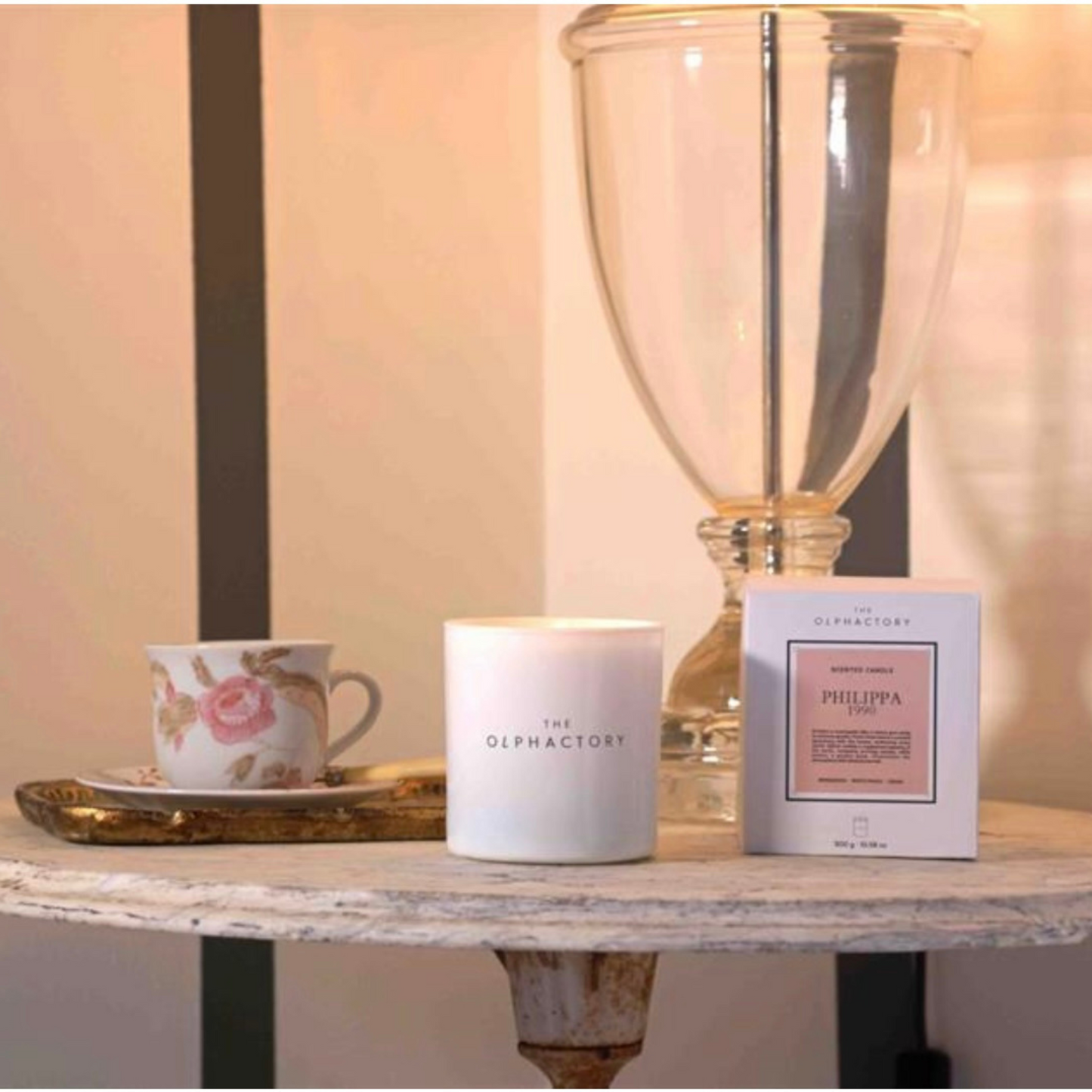 Lyxigt doftljus scented candle ceramic Philippa, The Olphactory 310 g