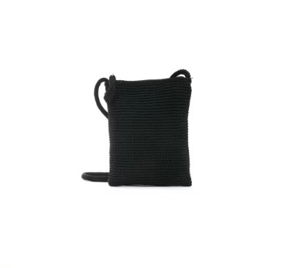 Svart Mobilväska Mobile Case Crochet, Ceannis