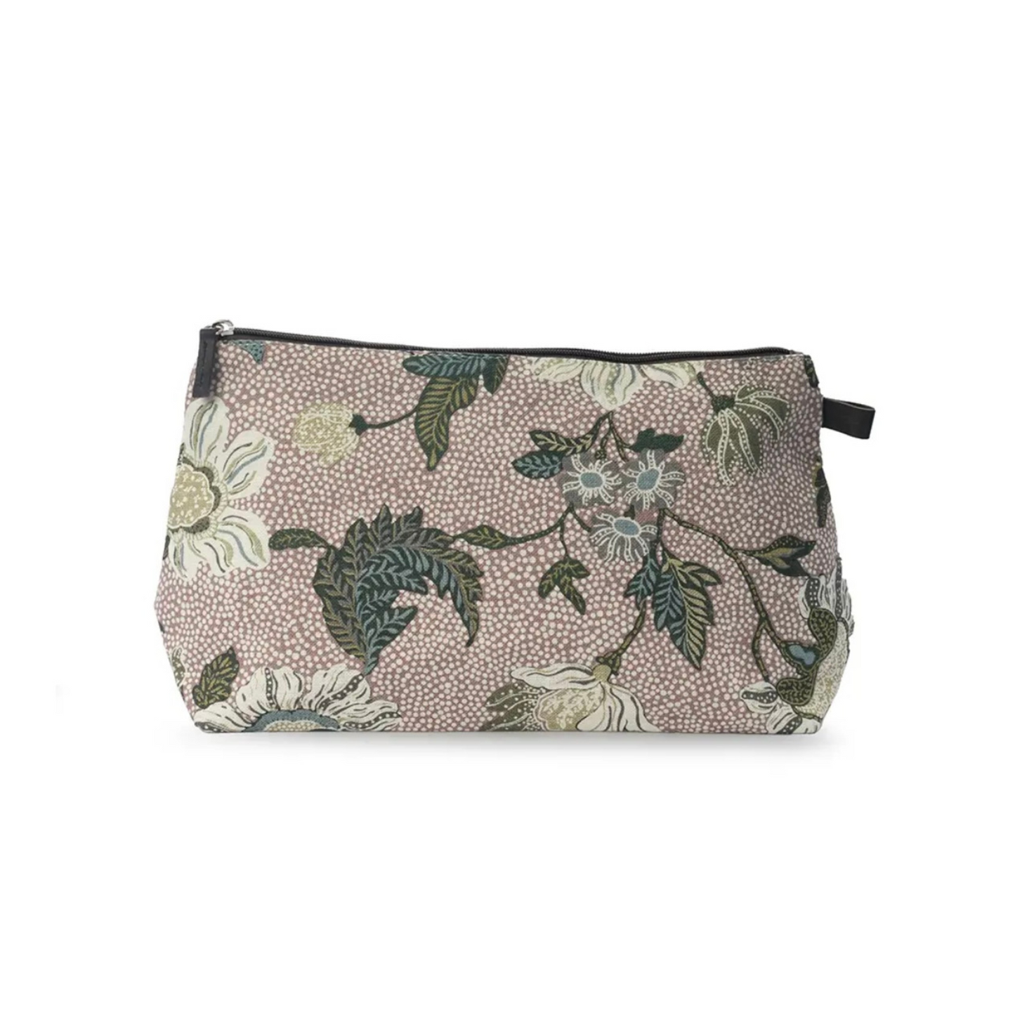 Sminkväska rosa Cosmetic Bag ”Flower Linen” (M), Ceannis